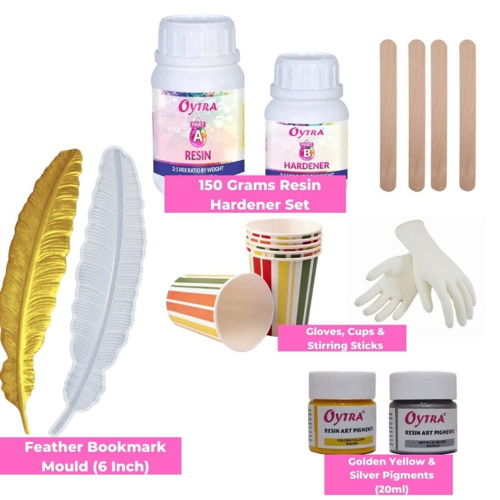 Resin Keychain Making Kit with Pigments Mould Accessories Combo - Oytra