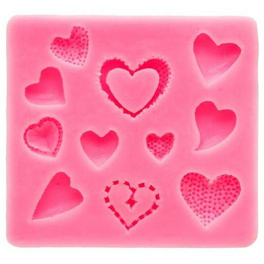 Polymer Clay Bakeable Mould Heart SM021 - Oytra