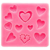 Polymer Clay Bakeable Mould Heart SM021 - Oytra