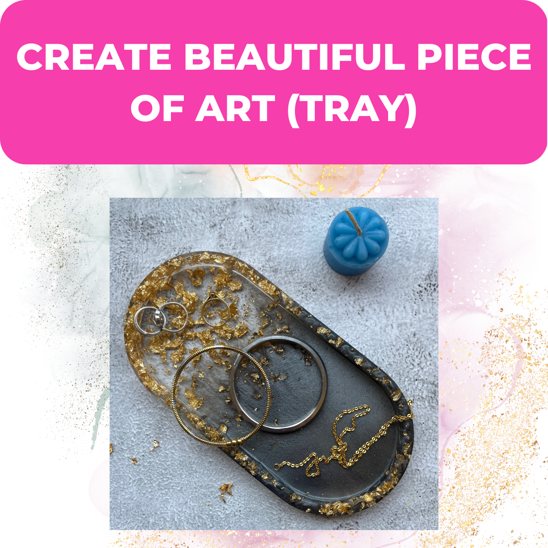 Resin Art Kit - Tray Making DIY Set Combo (RESINKIT-11)