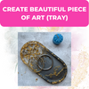 Resin Art Kit For Tray Making DIY Set Combo Hardener Mould, Flake and Pigment Included
