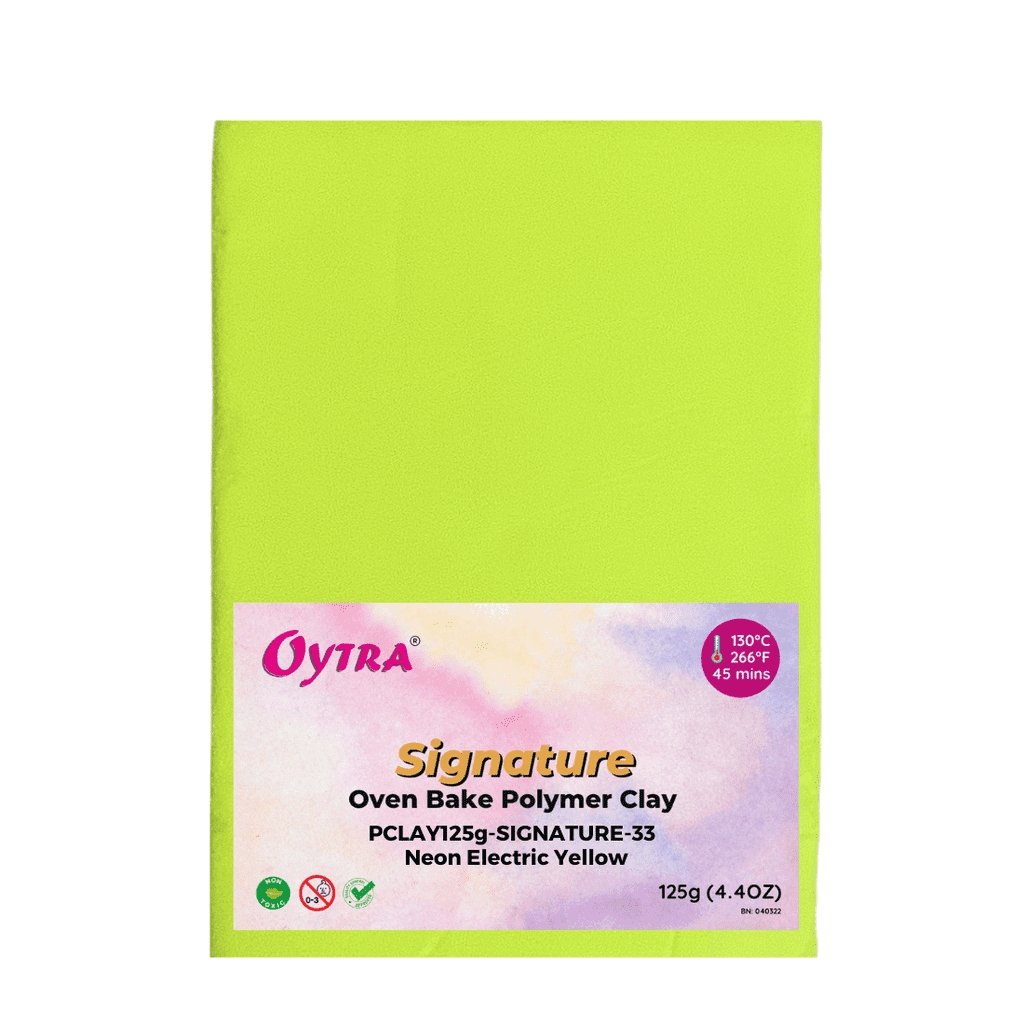 Buy Oytra 35 Neon Electric Green Plastic Signature Oven Bake Polymer Clay  125g Online at Best Prices in India - JioMart.