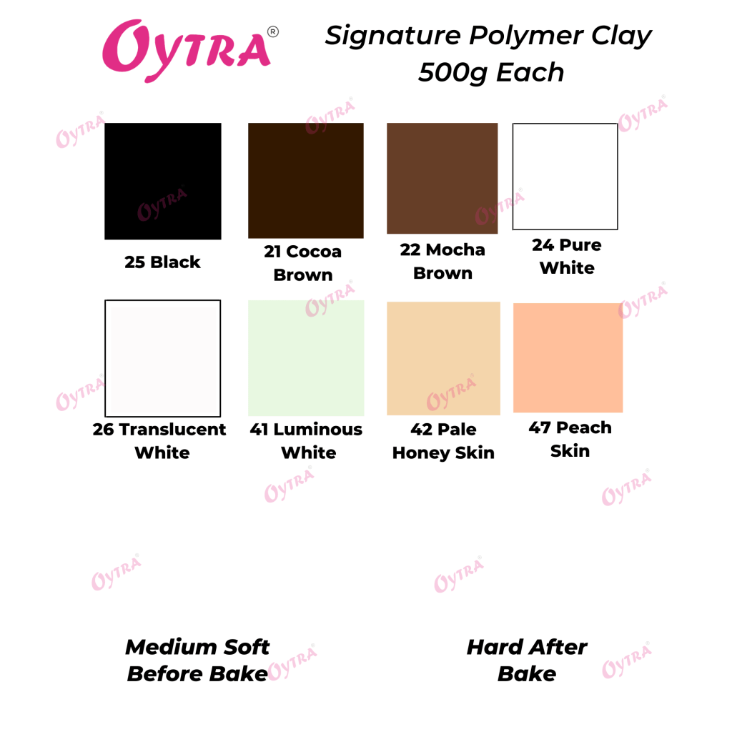 SIGNATURE Series Polymer Clay 500 Grams / 17.6 OZ - Oytra