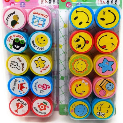 Smiley and Motivation Stamps Set - Oytra