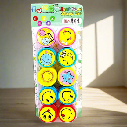 Smiley and Motivation Stamps Set - Oytra