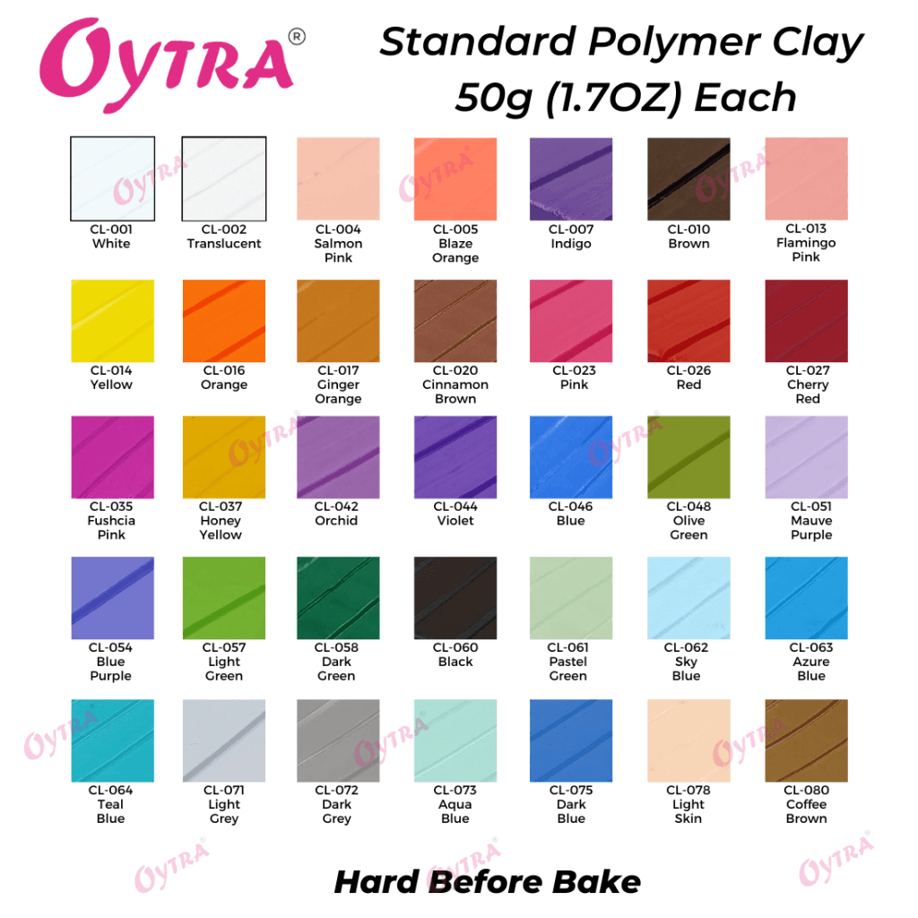 STANDARD Series Polymer Clay 50 Grams / 1.7 OZ - Oytra