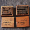 Vintage Alphabet Stamps Wooden Box - Oytra