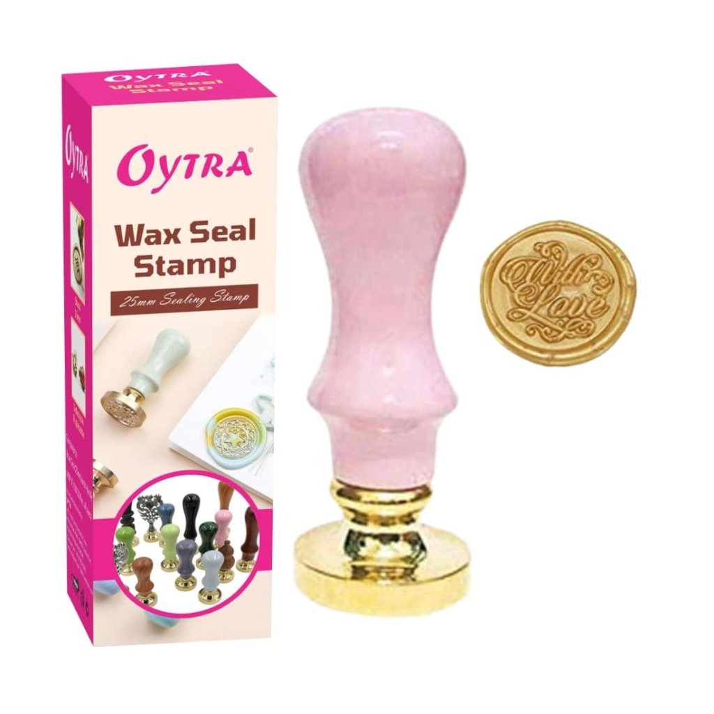 WAX SEAL STAMP 25mm (WITH LOVE) - Oytra