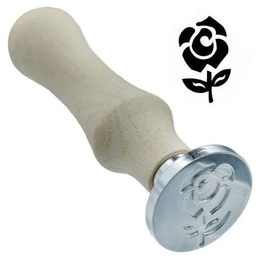 WAX SEAL STAMP 30mm (Rose) - Oytra
