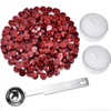 Wax Sealing Kit with 100 Beads (RED METALLIC), 1 Heating Spoon 5ml and 2 Candles - Oytra