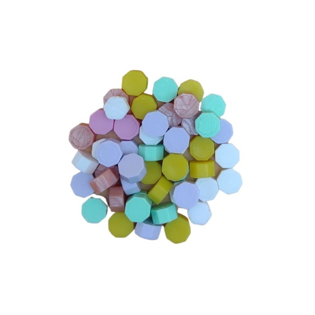 Wax Sealing Kit with 100 Wax Beads (MULTICOLOR), 1 Heating Spoon,  2 Candles - Oytra
