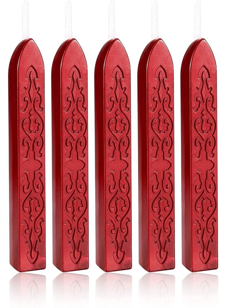 Wax Stamp Seal FLOWER HEART KIT with 6 Sealing - Oytra