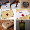 Wax Stamp Seal FLOWER HEART KIT with 6 Sealing - Oytra